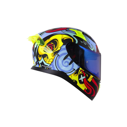 Casco SHAFT PRO SHPRO-612 DV EVO Inside Soul Azul Oscuro - Rojo