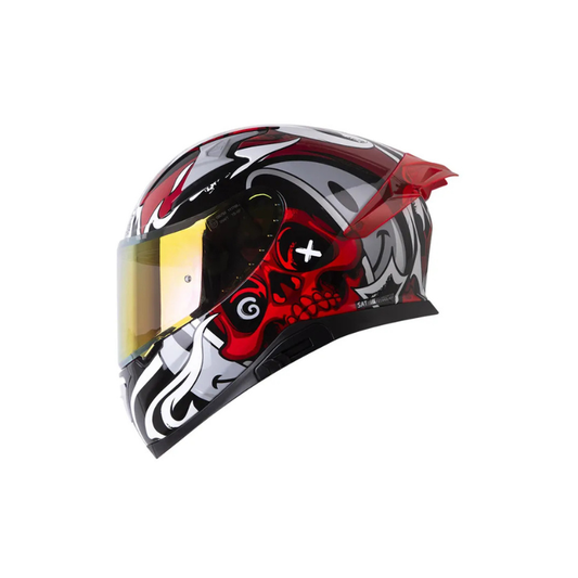 Casco SHAFT PRO SHPRO-612 DV EVO Inside Soul Rojo Oscuro - Gris