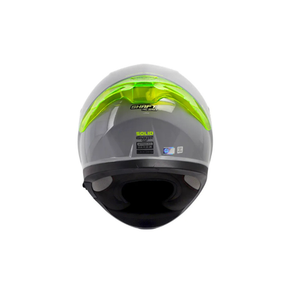 Casco SHAFT PRO SHPRO-612 DV EVO Solid Gris Nardo - Amarillo Neon