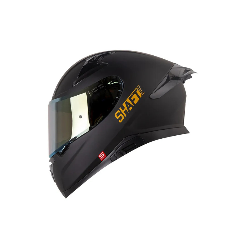 Casco SHAFT PRO SHPRO-612 DV EVO Solid Negro - Dorado
