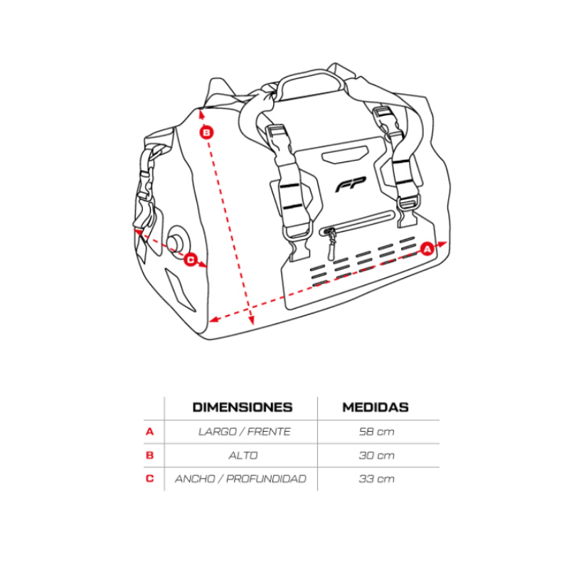 FP Maleta Dry Bag M45 Gris