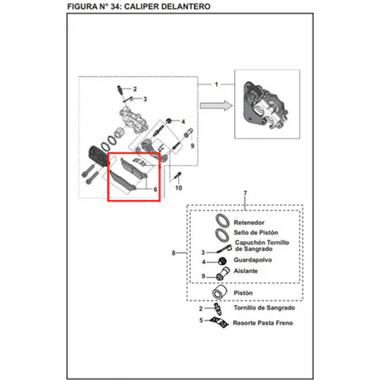 Pastillas de Freno NS 200